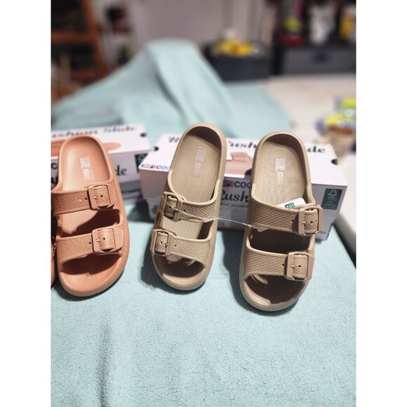 32 Degrees Women's Buckle Cushion Slide Orange S - Picture 6 of 7